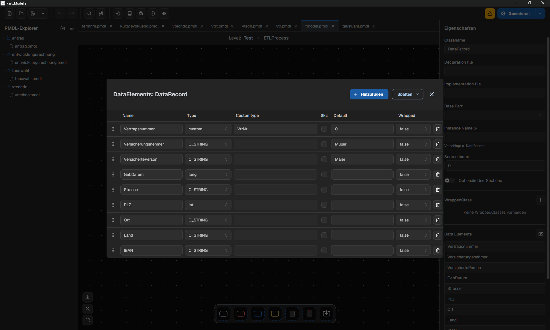 PartsModeller 3D-Ansicht